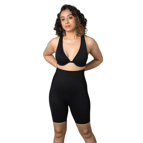 Buy ButtChique Shorty Core Black Shapewear Thigh Sculpting, Butt-lift &  Back Support Online