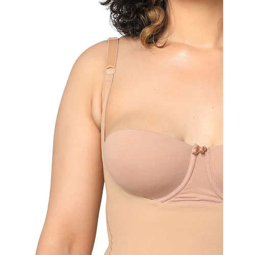 Buy BUTTCHIQUE Full-Bodysuit All Over Body Sculpting (Beige Colour)  Shapewear for Effective Tucking & Natural Contour With Adjustable Straps  (S) at