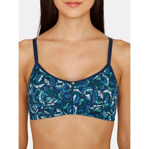 Buy Zivame Plush Mystique Double Layered Non Wired 3-4Th Coverage T-Shirt  Bra- Gibraltar Sea-Blue online