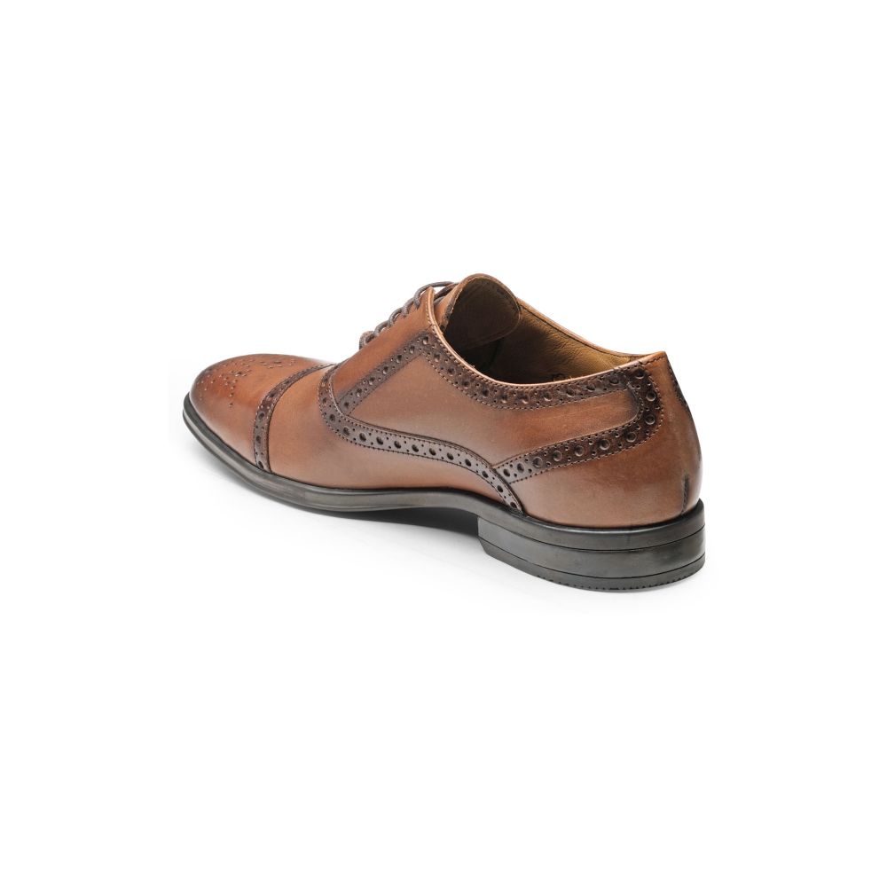 Teakwood leather brogues top
