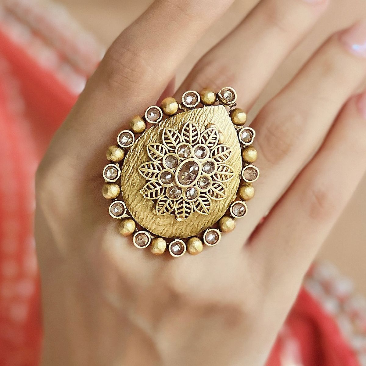 Ethnic on sale gold rings