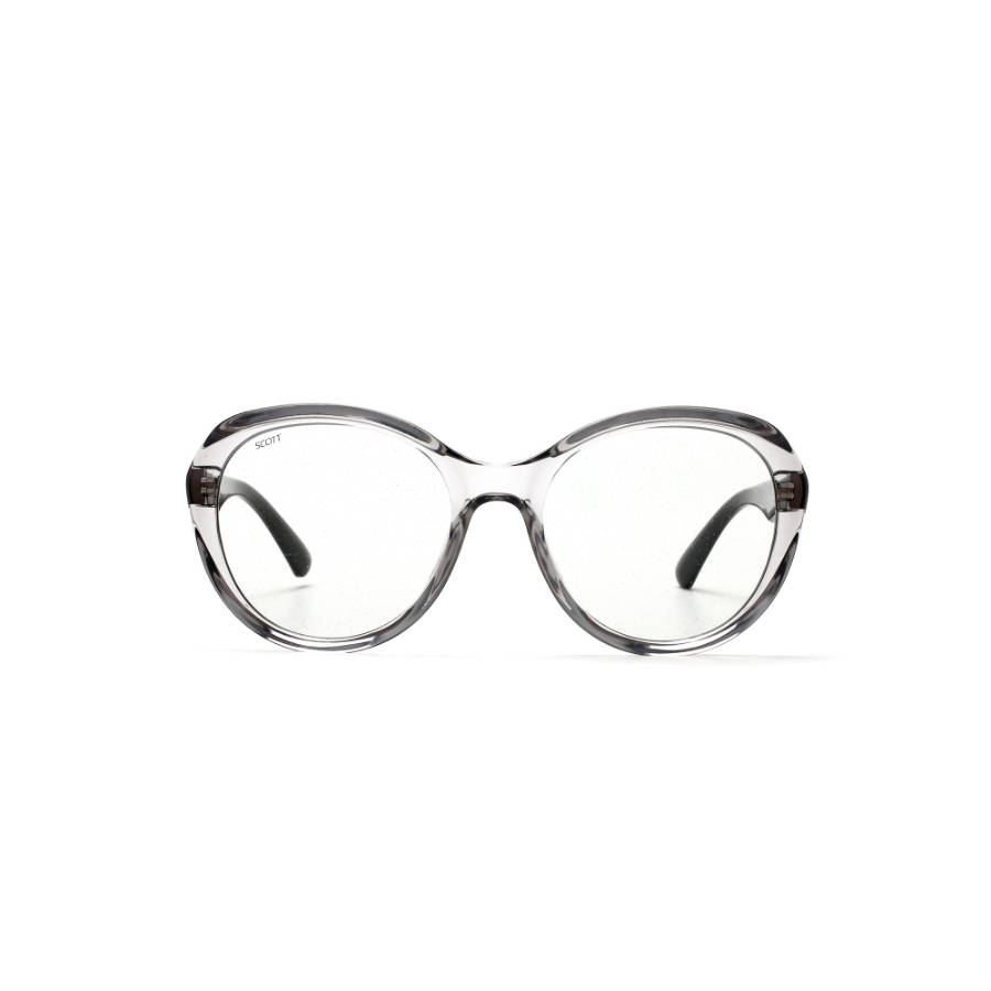 Scott Grey Lens Round UV Protected Sunglass Full Rim Grey Frame With UV Protection