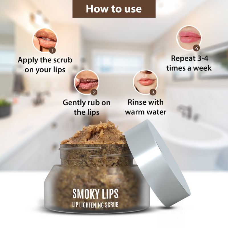 Cosmetofood Bioglam Smoky Lips Coffee Irish Lip Lightening Scrub For