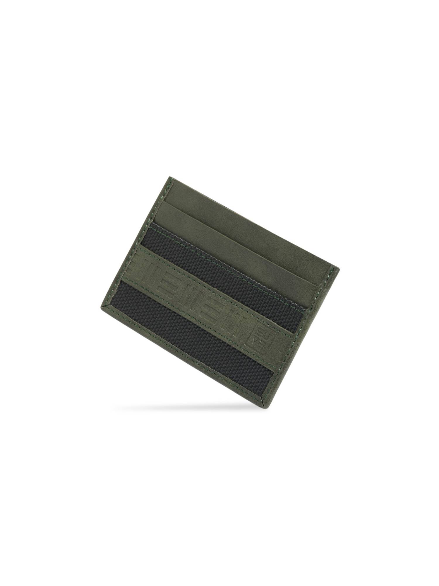 EUME Zen Slim Card Holder with 4 Card Slots and Slip Pocket - Olive Green