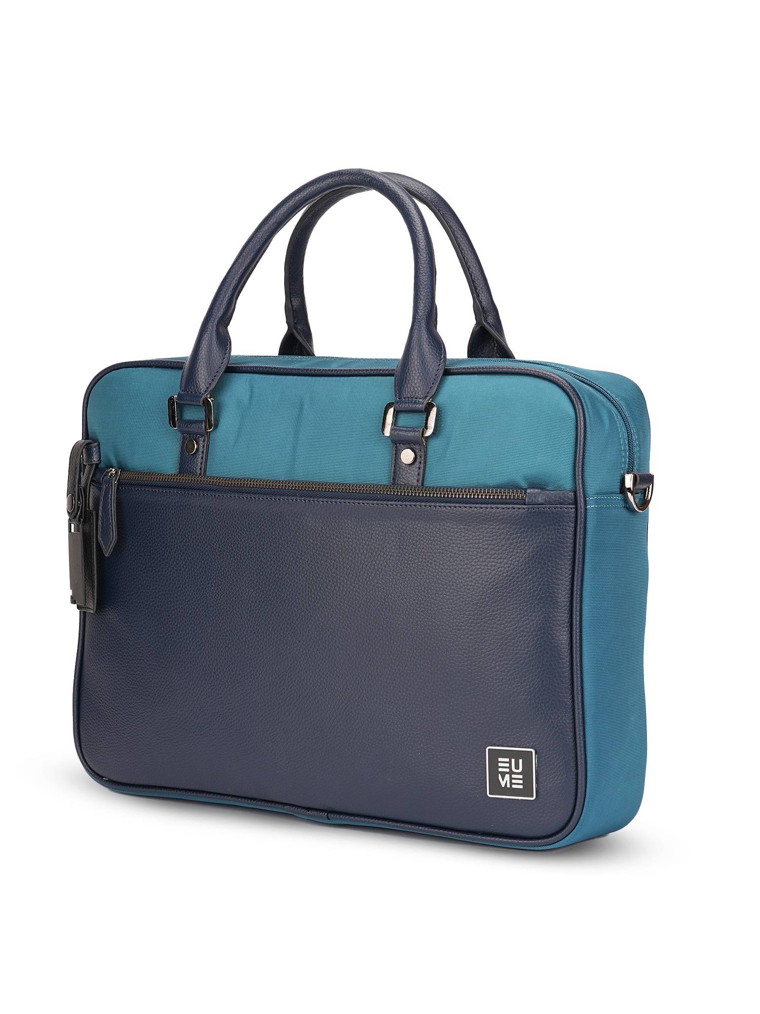 EUME Commute 15 inch Laptop Messenger Bag With Detachable Strap - Teal Blue