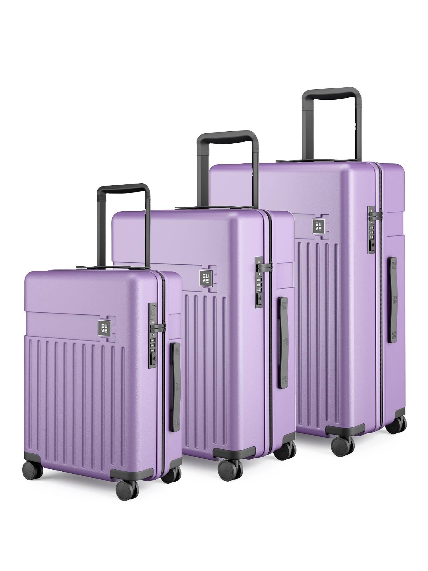 Buy EUME Classic Hard Polycarbonate Trolley Bags - Purple Ash