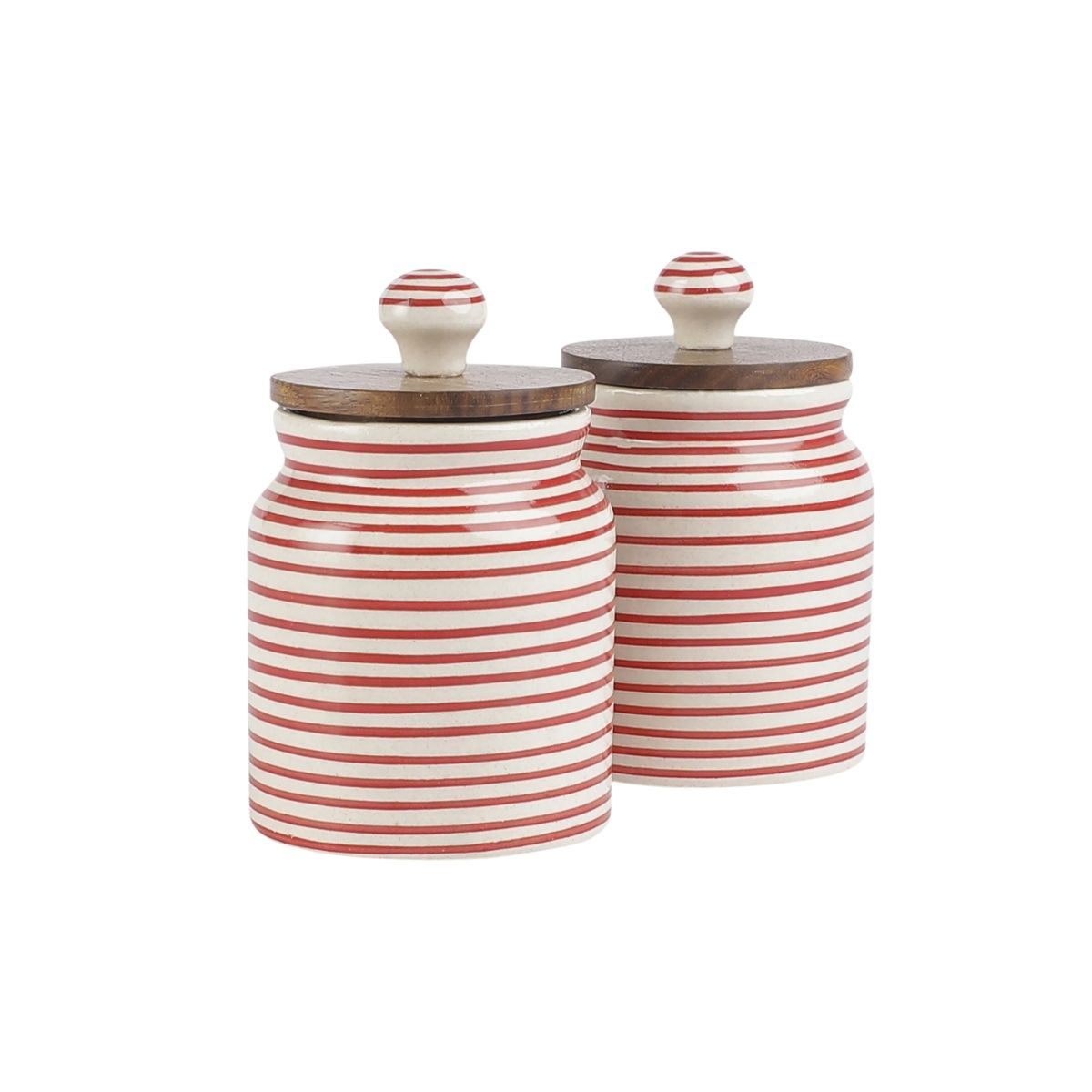 Buy VarEesha Parikrama Red Spiral Leak Proof Handmade Ceramic Jars Online