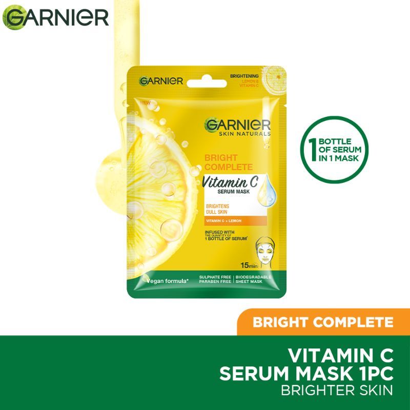 Hysterisk morsom kylling Bære Garnier Skin Naturals Face Serum Sheet Mask: Buy Garnier Skin Naturals Face  Serum Sheet Mask Online at Best Price in India | Nykaa