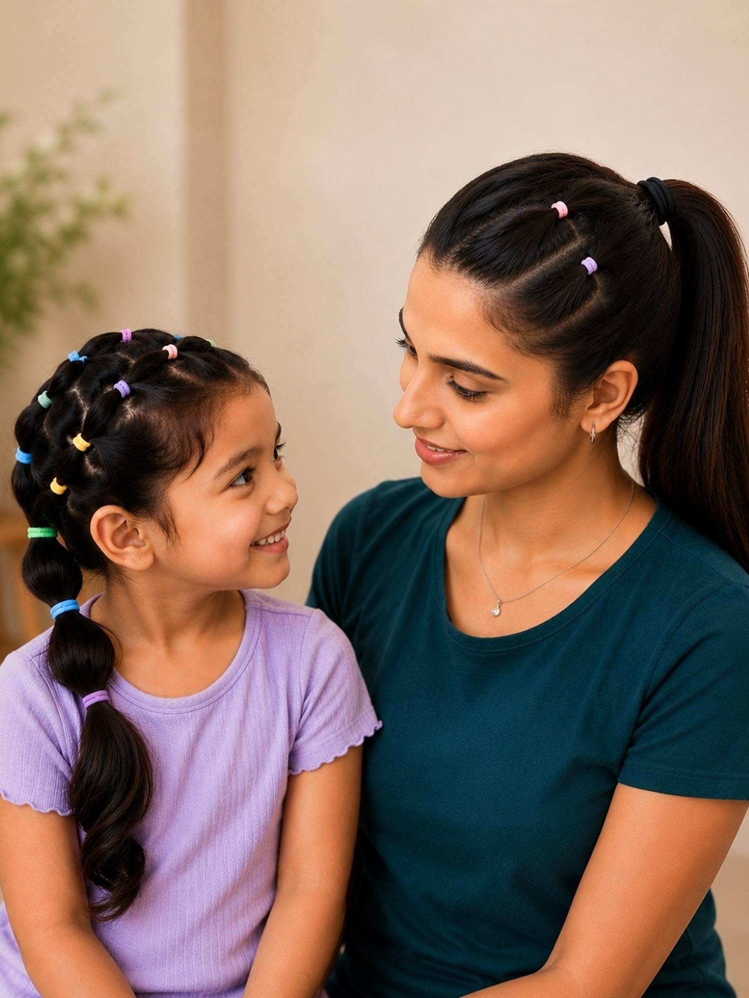 Accessher Multicolour Mini Elastic Hair Band Set