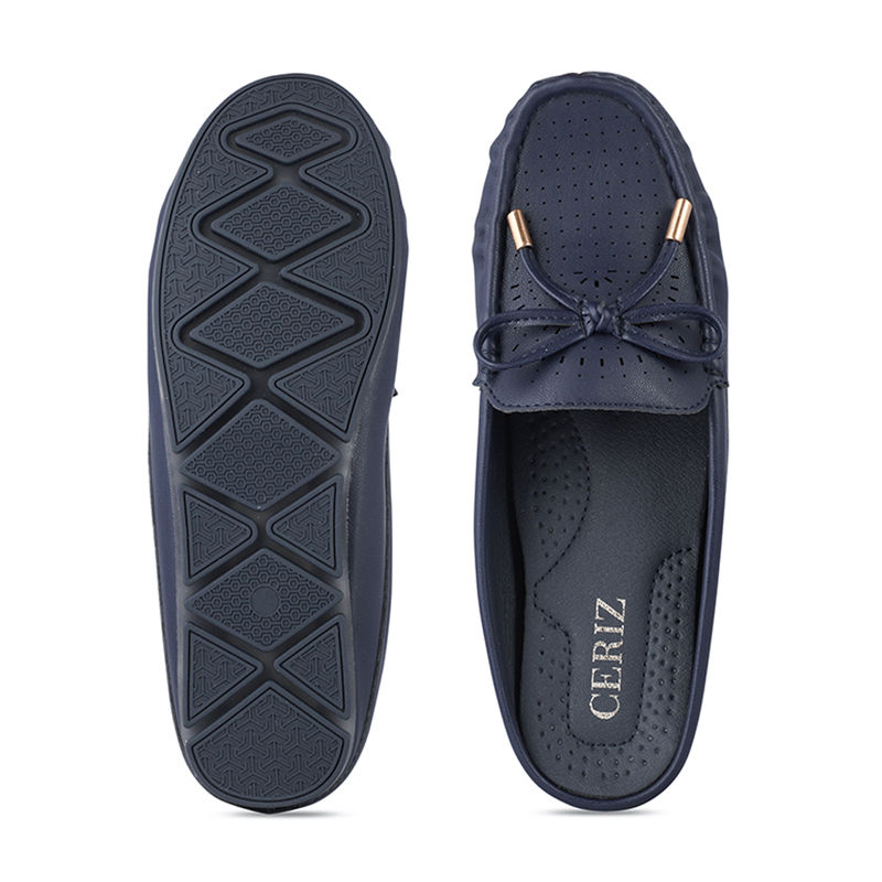 Ceriz Women Perforations Navy Loafers: Buy Ceriz Women Perforations ...