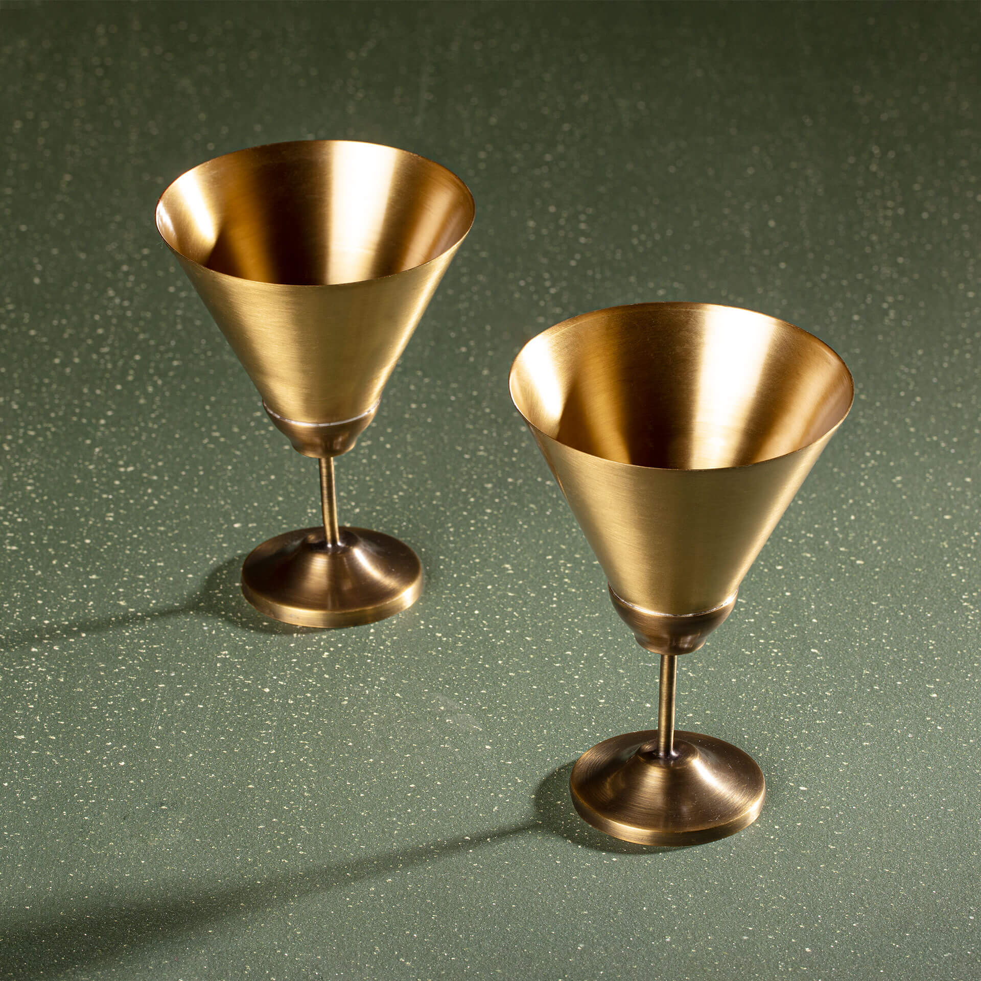 Ellementry Brass Martini Glasses S/2 Gold Buy Ellementry Brass Martini