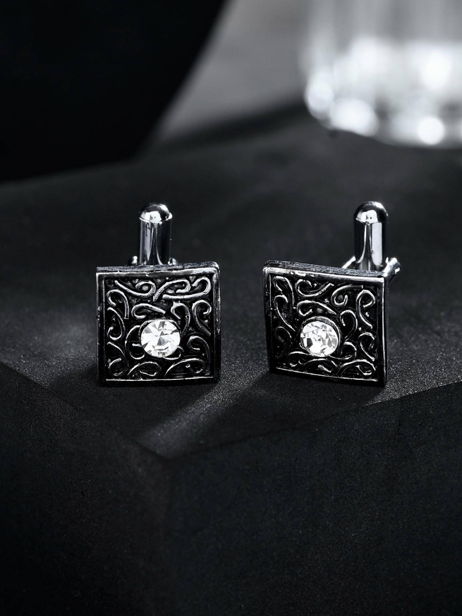 Voylla Dark Elegance Mens Cufflinks
