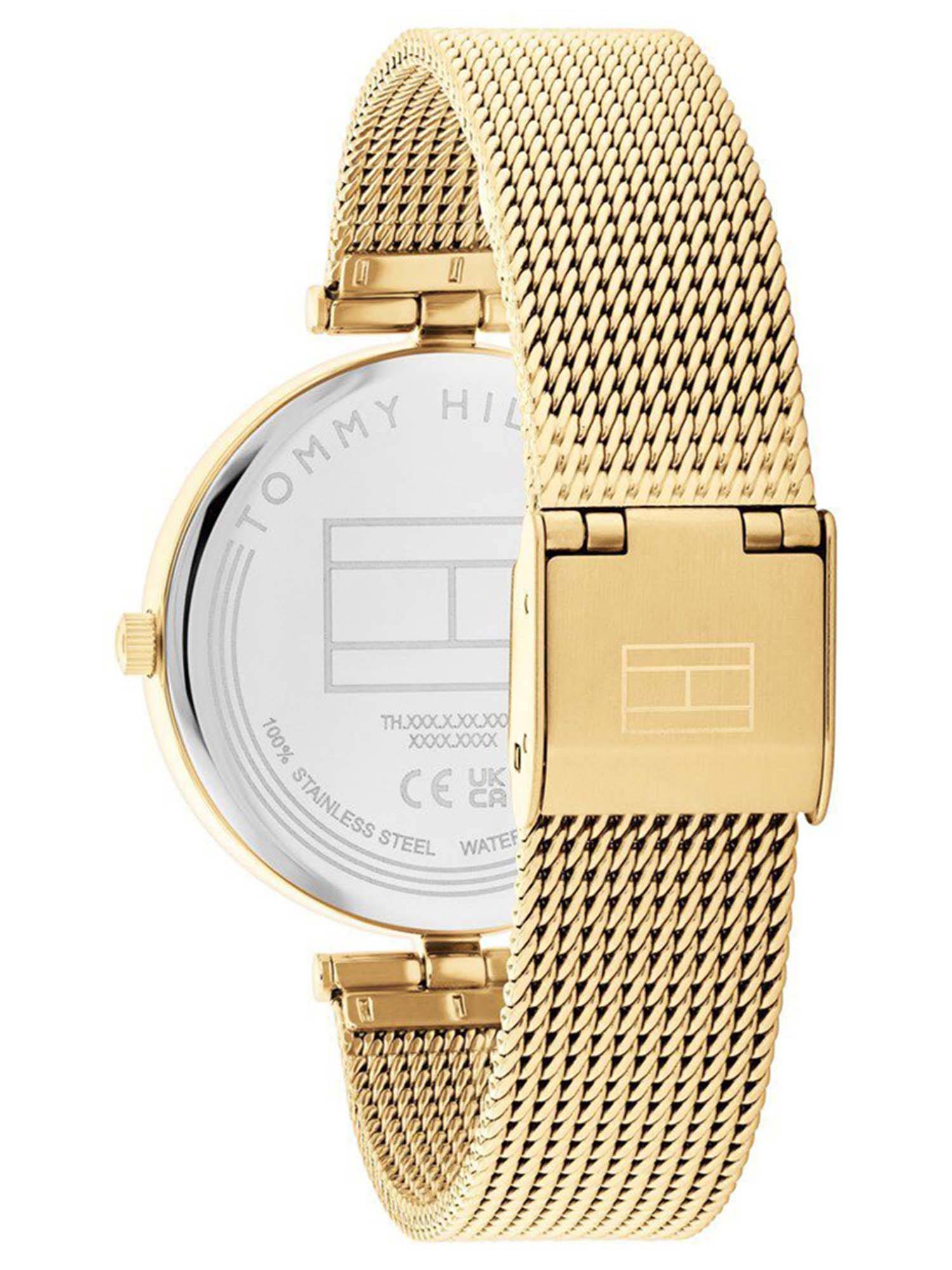 Buy Tommy Hilfiger Gold Strap Round Dial Watch for Women ( NTTH1782711 ...