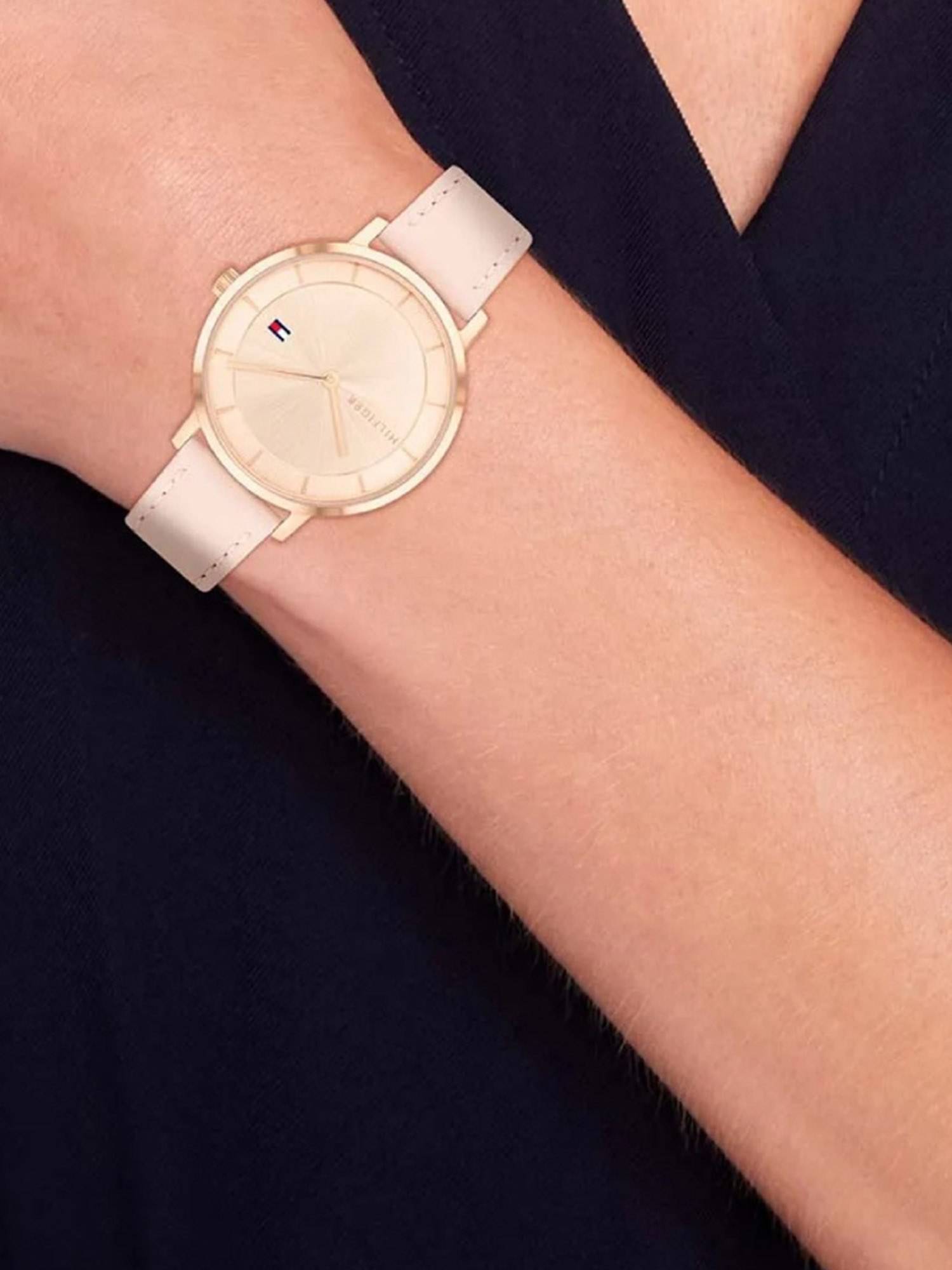 Buy Tommy Hilfiger Pink Strap Round Dial Watch for Women ( TH1782734 ...