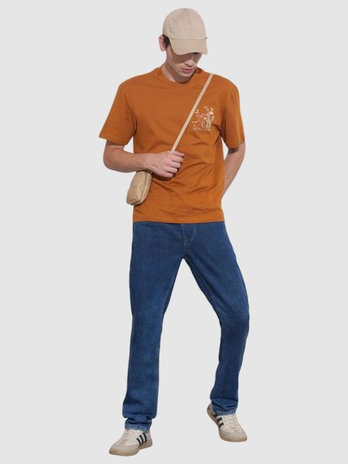 Buy Being Human Men's Black Mid-Rise Jogger Jeans Online