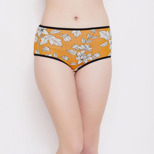 Buy Clovia Pack Of 2 Cotton High Waist Floral Print Hipster Panty -  Multi-Color Online