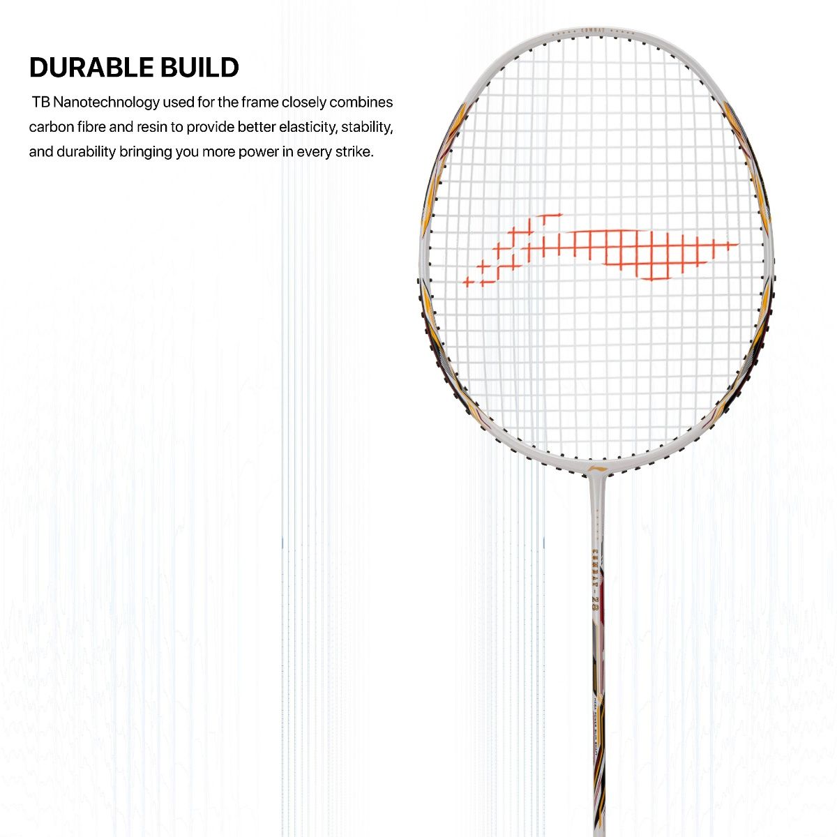 Buy Li-Ning Combat Z8 Carbon Fibre Strung Badminton Racket With