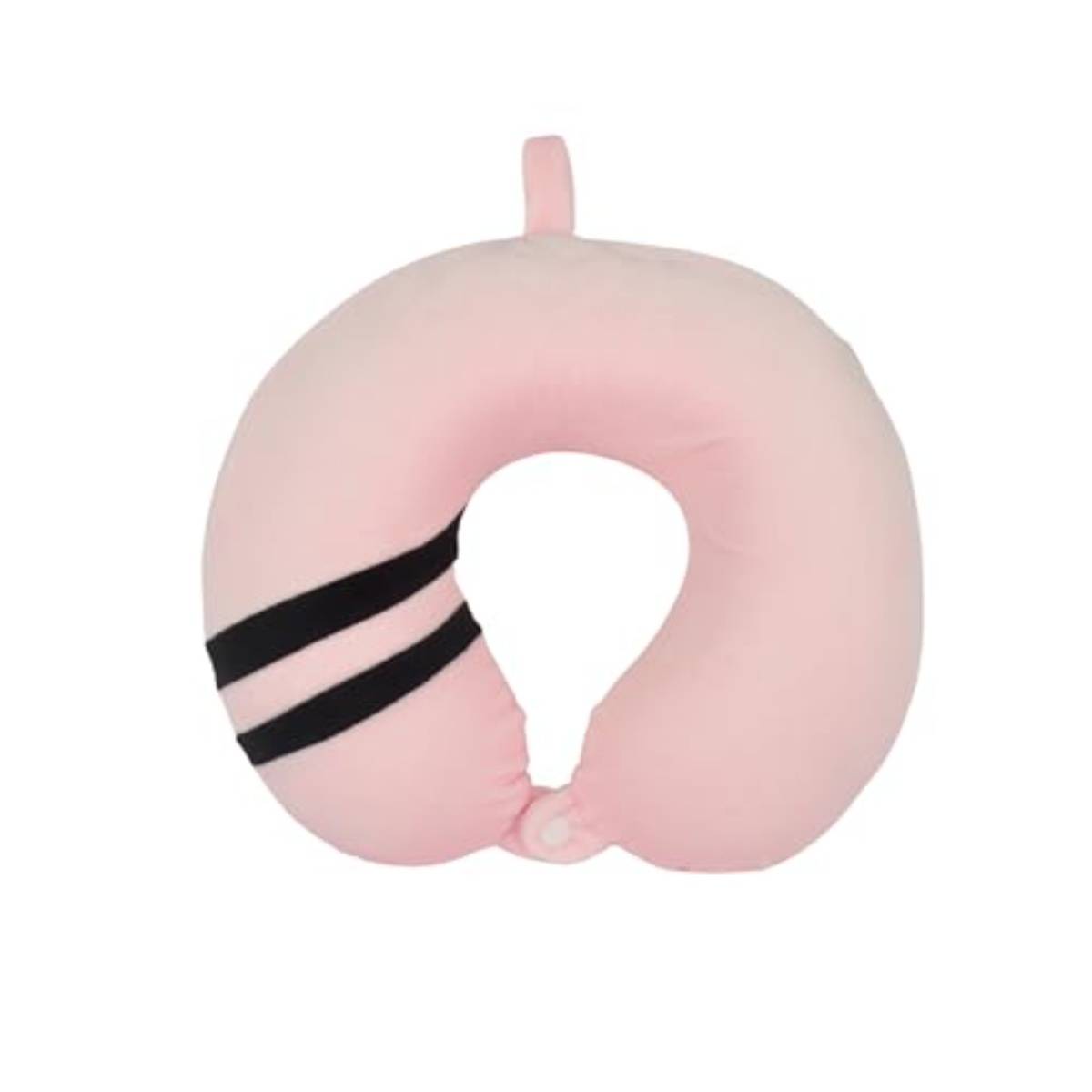 Premsons Cushy Travel Neck Pillow With 360-Degree Head Support Dual Color, Pink & Black