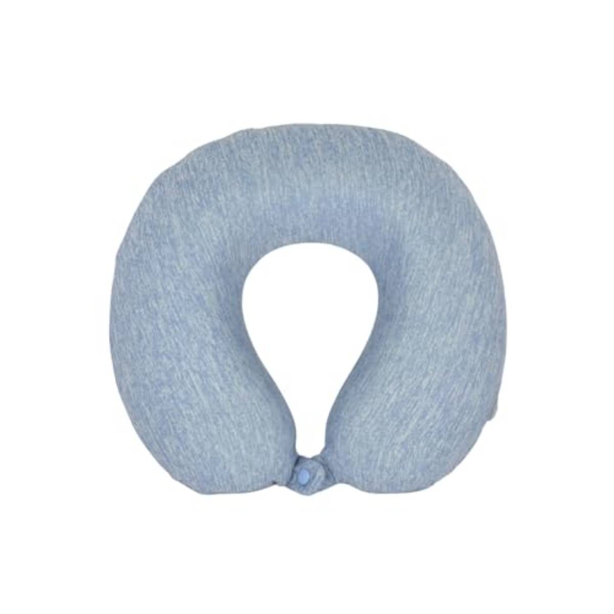 Premsons Cushy Travel Neck Pillow With 360-Degree Head Support White & Light Blue