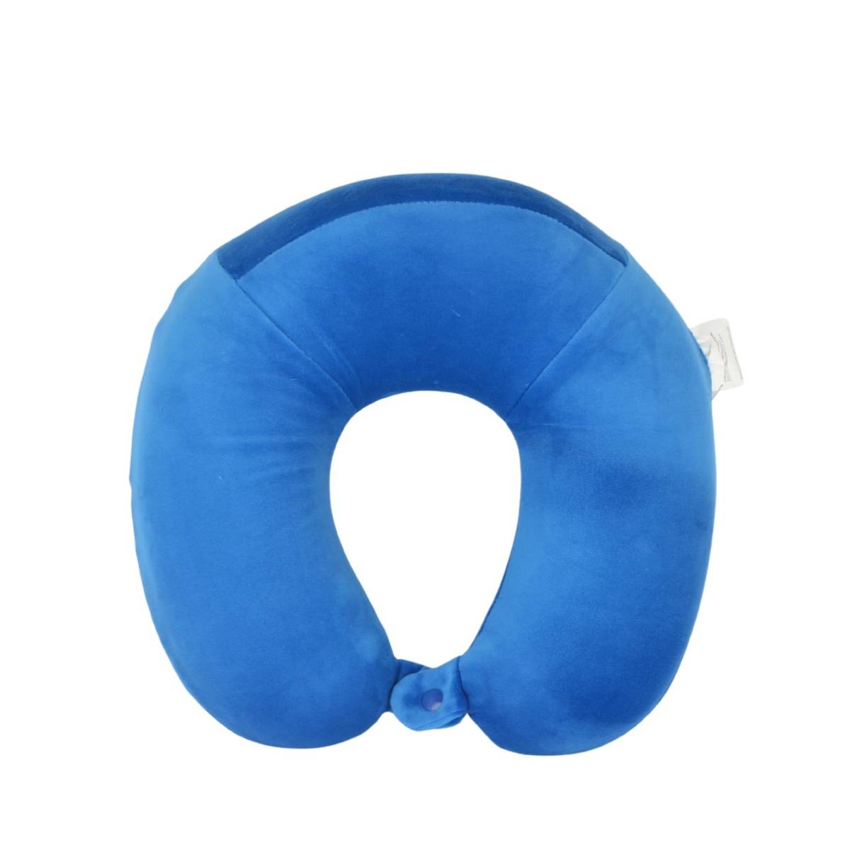 Premsons Cushy Travel Neck Pillow With 360-Degree Head Support Zipper Closure, Blue