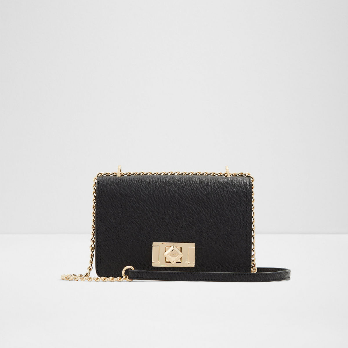 Leather crossbody bag ALDO Black in Leather - 37769853