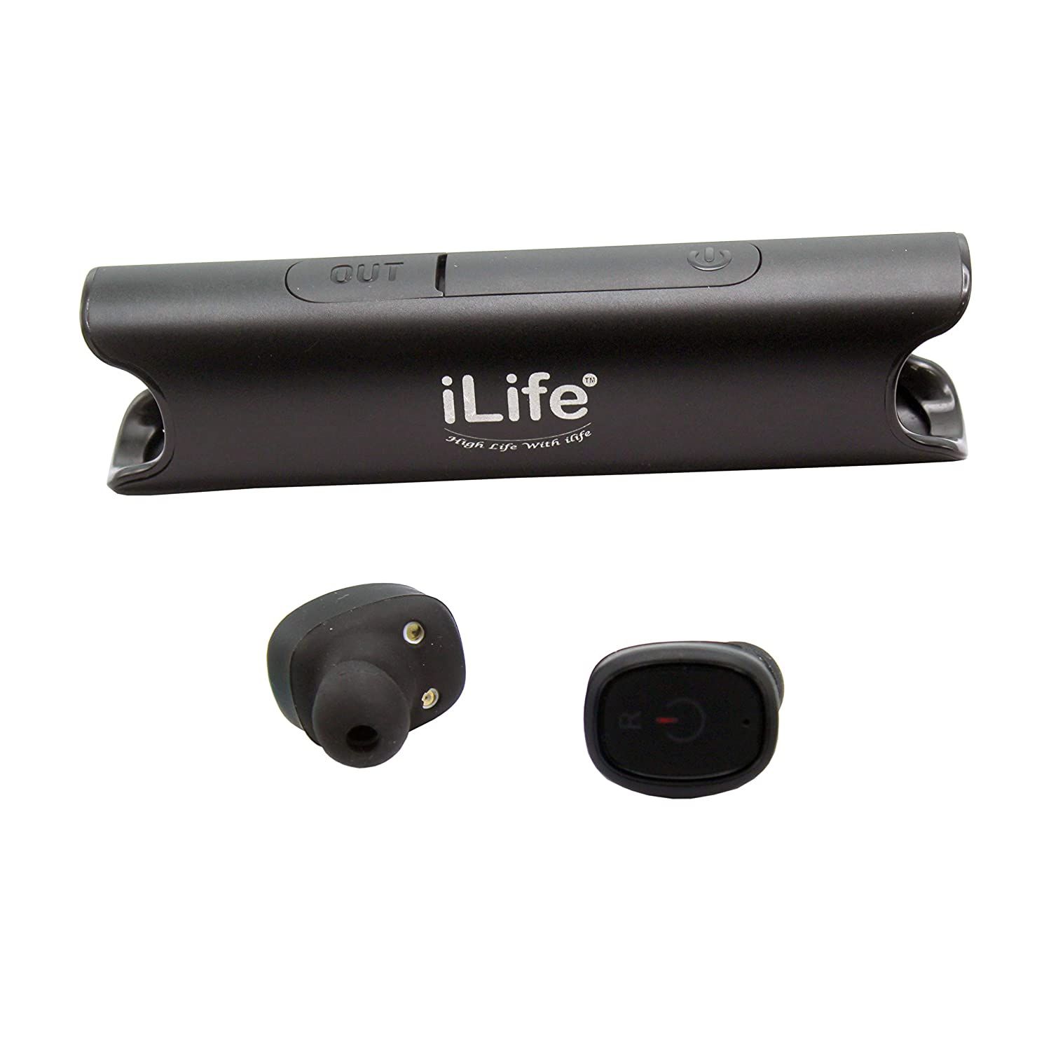 iLife Wireless Bluetooth Earbuds Waterproof With Deep Bass Sound, Hand-free Mic With Mini Power Bank