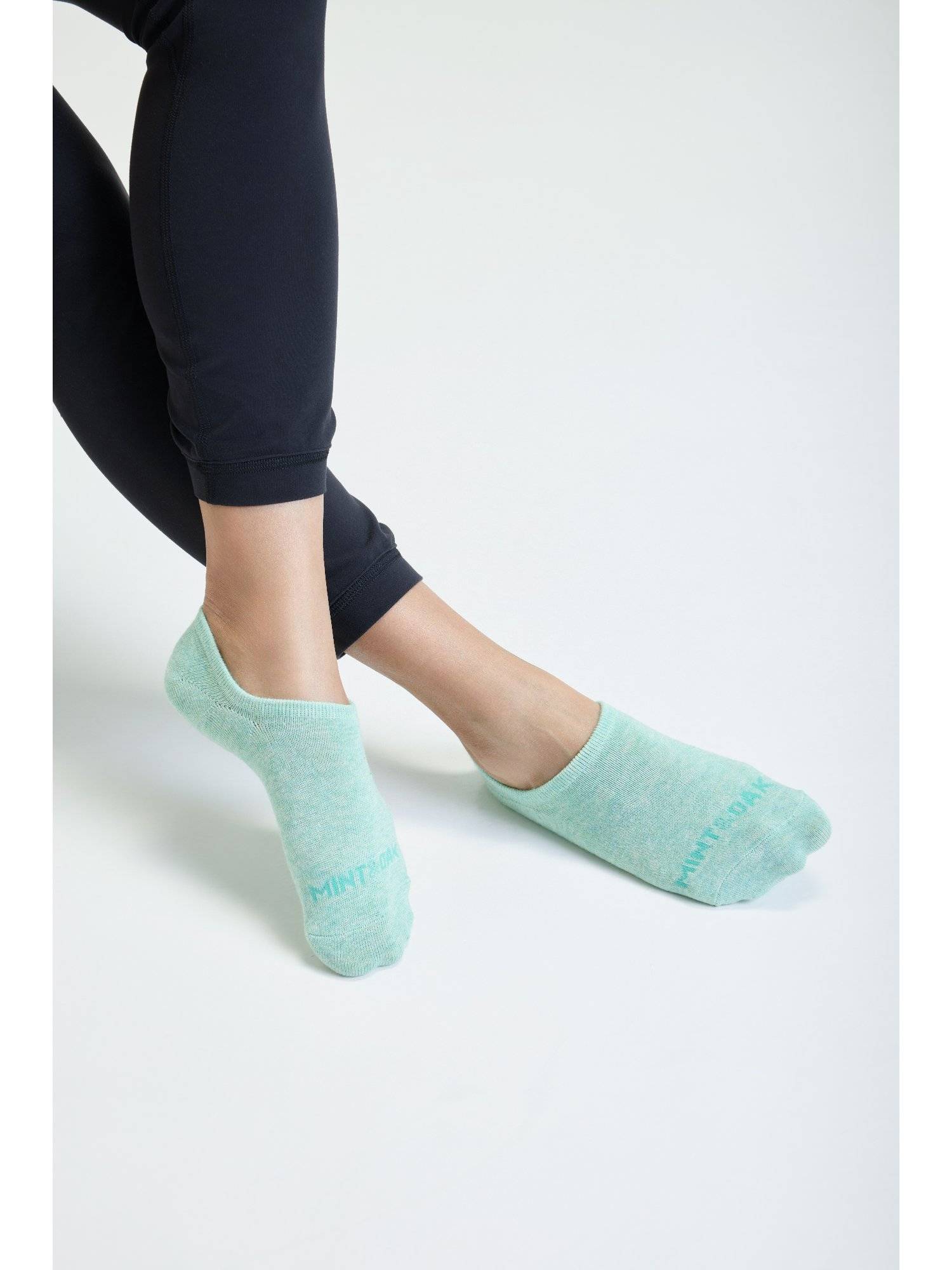 Mint & Oak Sneaker No Show Socks For Women - Mint Green