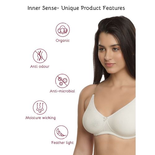 Buy Inner Sense Organic Cotton Antimicrobial Backless Non-Padded