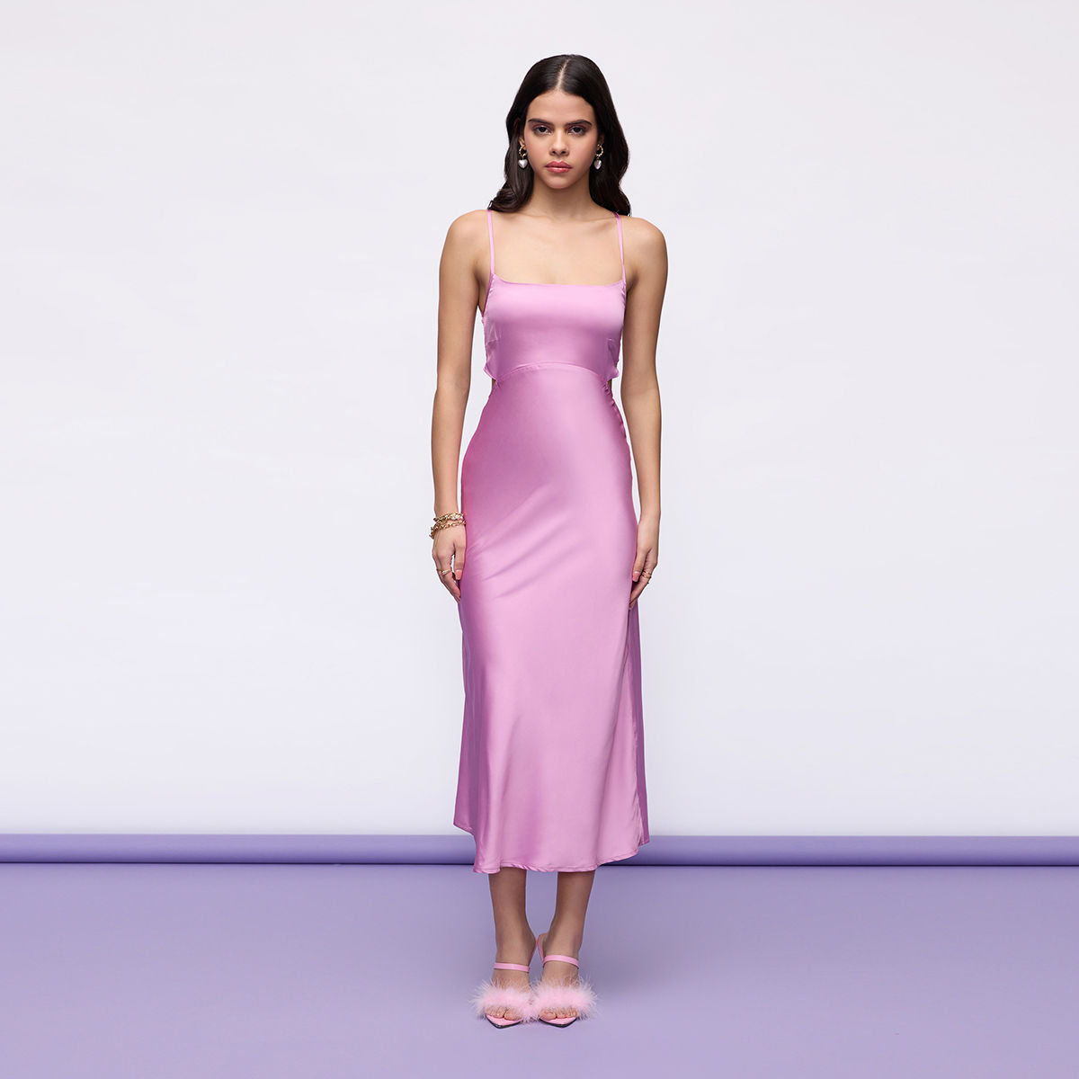 Buy Twenty Dresses by Nykaa Fashion Green Ruffles Wrapped In Dress online