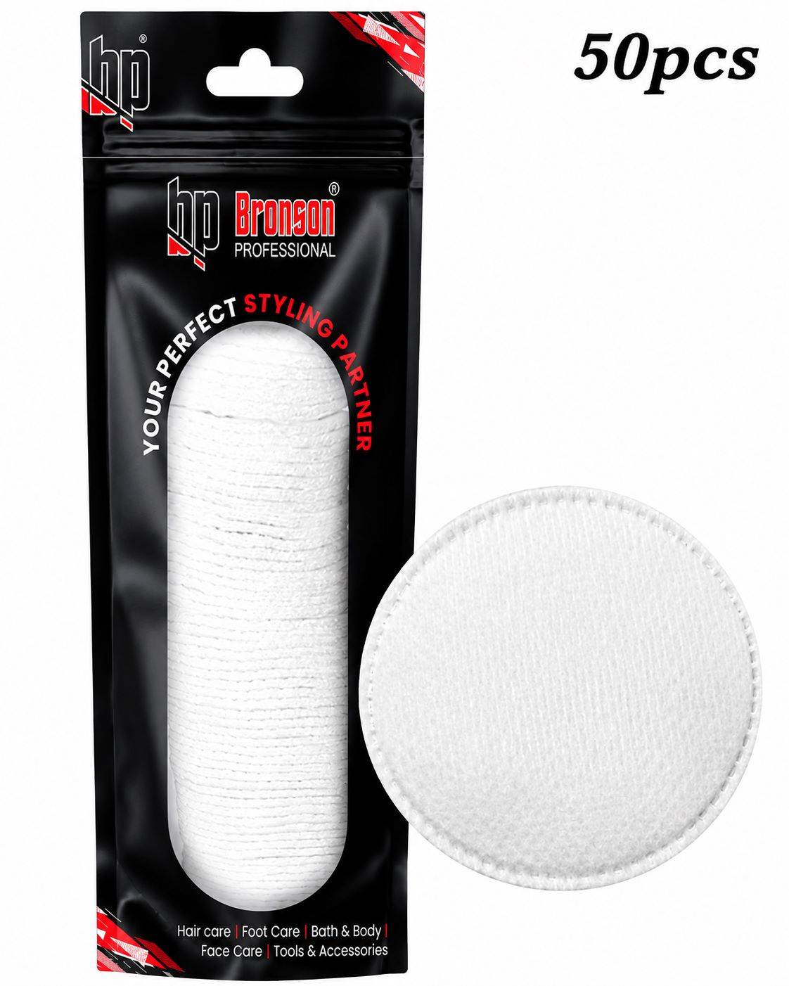 Bronson Professional Round Facial Cotton Pads for Makeup Removal Cleansing & Toner Application
