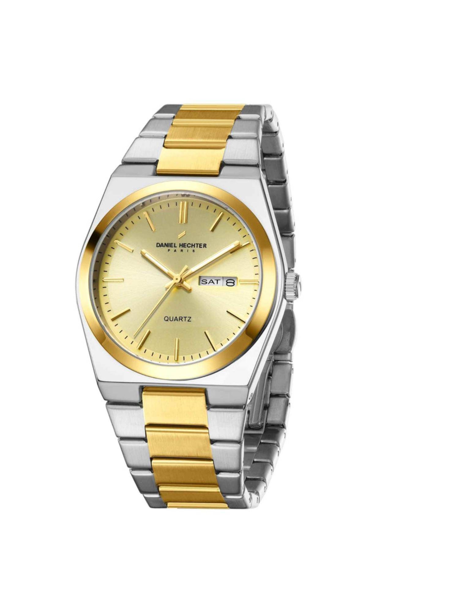 Daniel Hechter Men Paris Avenue Hoche Collection Gold Analog Watch - DHM1004 (M)