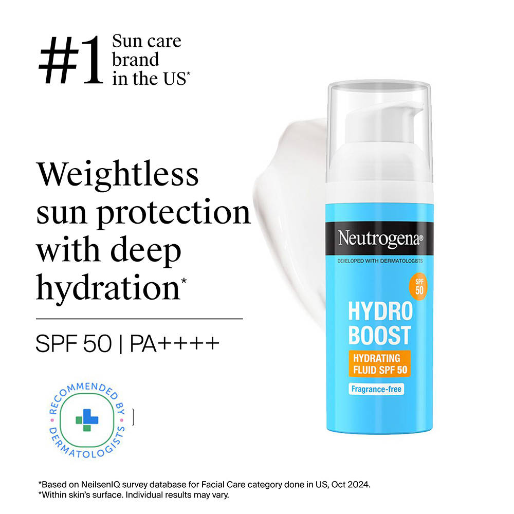 Neutrogena Hydro Boost Face Sunscreen SPF50+ PA++++ Hyaluronic Acid, Niacinamide,Oily Sensitive Skin