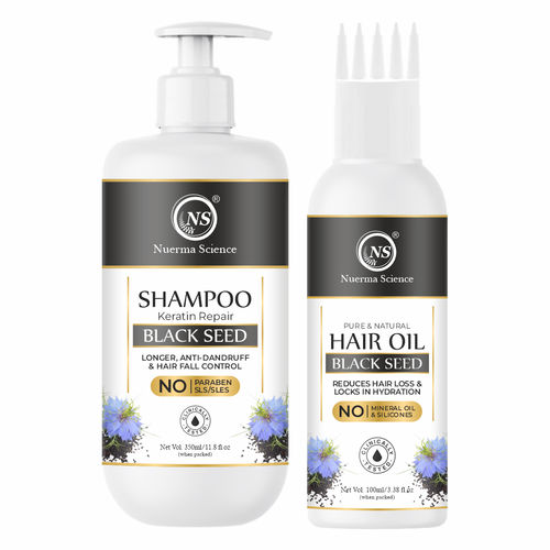 Buy Nuerma Science Black Seed Hair Shampoo + Oil Combo Kit Online