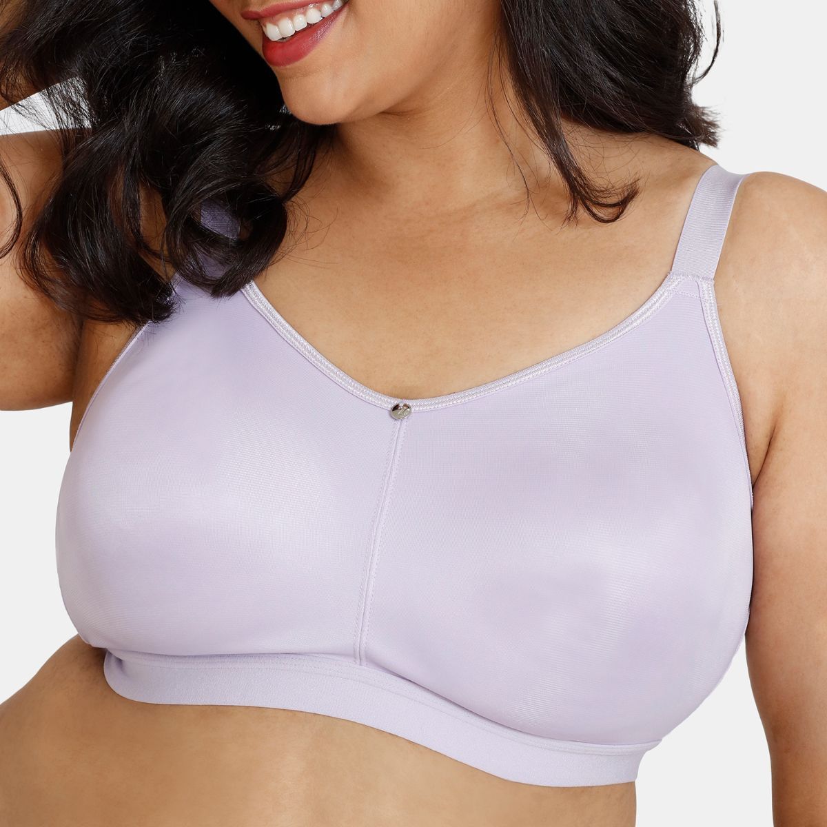 Zivame True Curv Single Layered Non Wired Full Coverage Minimiser Bra