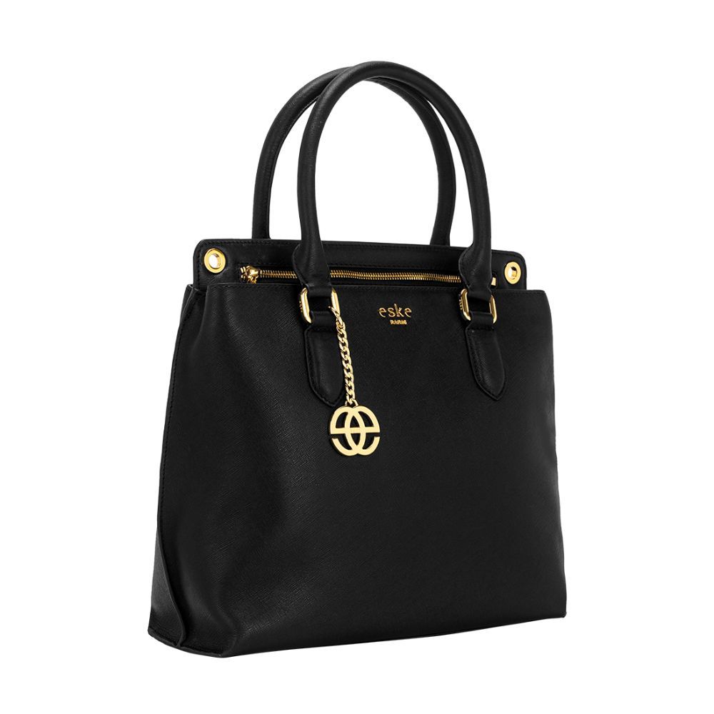 Eske Paris Nunzia Double Zip Shopper Bag,Black Buy Eske Paris Nunzia