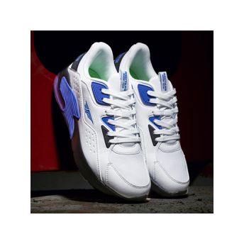 Red Tape Mens Solid White Blue Sneaker (UK 6)