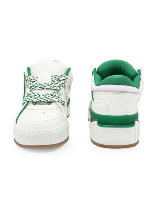 Buy RedTape Men's Solid White and Green Sneaker Online