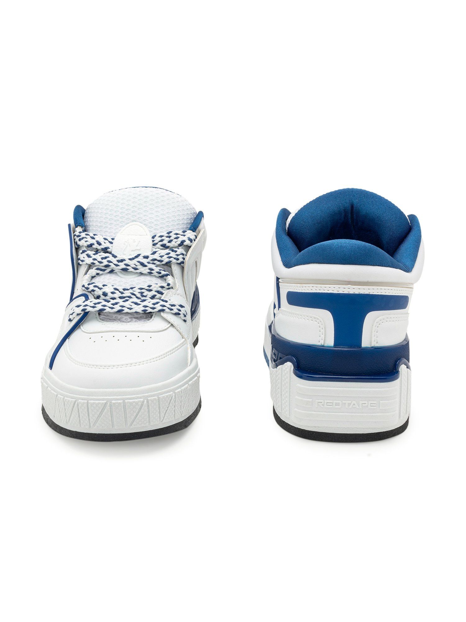 Buy RedTape Men's Solid White and Blue Sneaker Online