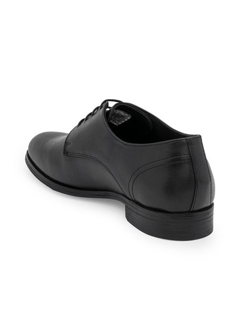 Buy Red Tape Men Solid Black Derbies Online