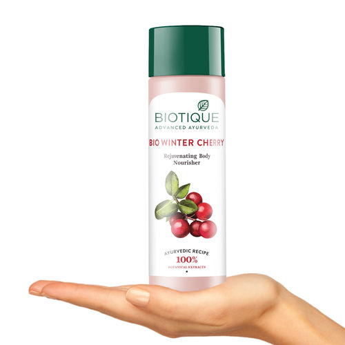 Biotique Bio Winter Cherry Rejuvenating Body Nourisher Buy Biotique Bio Winter Cherry Rejuvenating Body Nourisher Online At Best Price In India Nykaa