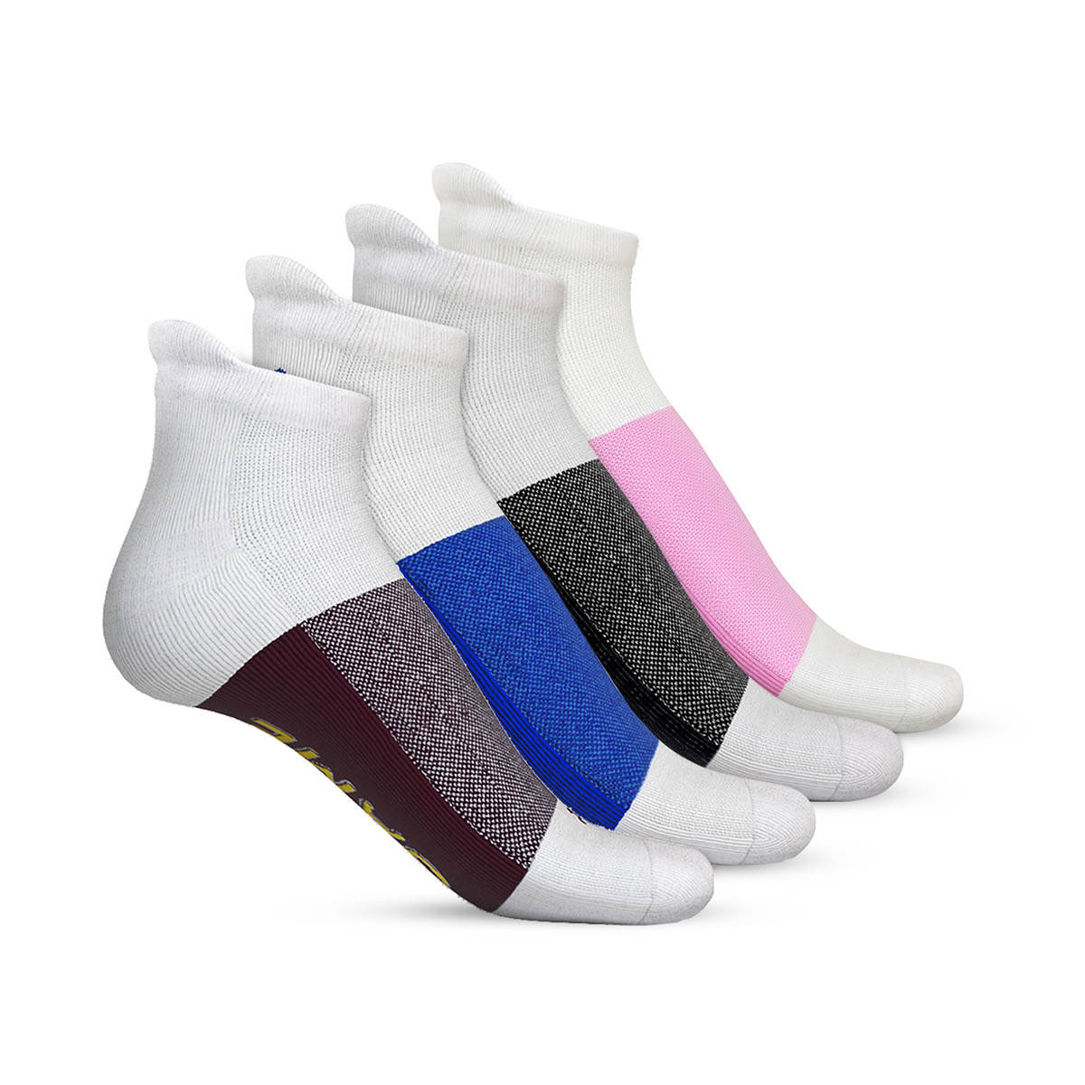 TalkingSox Sports Ankle Socks For Men and Women (Pack of 4)