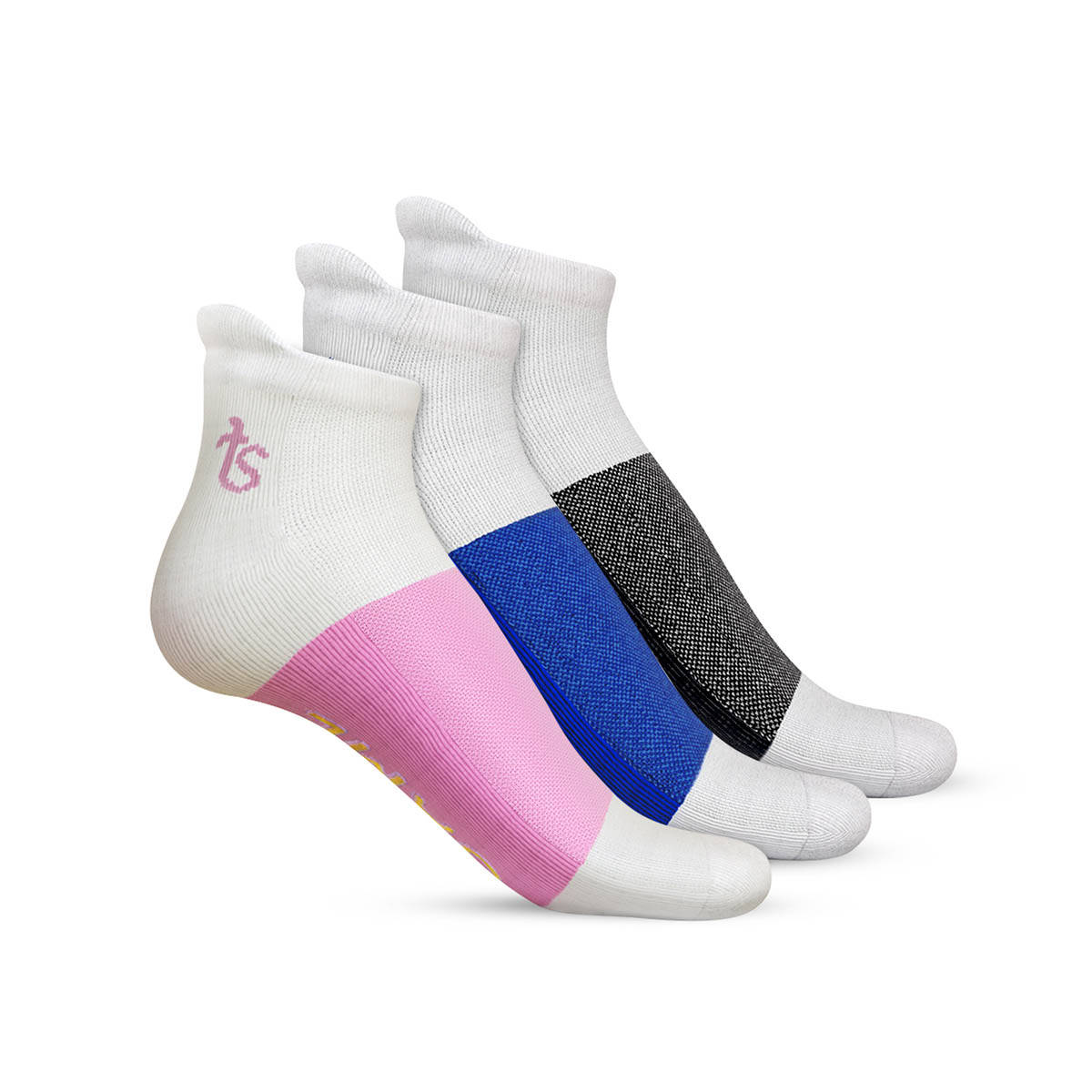 TalkingSox Mild Compression Ankle Socks For Men and Women (Pack of 3)