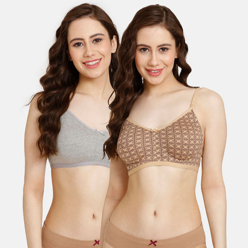 Buy Zivame Double Layered Non Wired 3-4th Coverage T-Shirt Bra