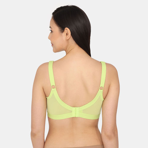 Buy Zivame True Curv Double Layered Non Wired Full Coverage Minimiser Bra-Wild  Lime Online