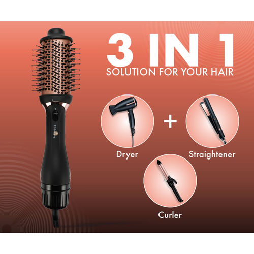 Buy UrbanYog Hair Dryer and Volumizer Hot Air 3 In 1 Styling Brush - Rose  Gold Online