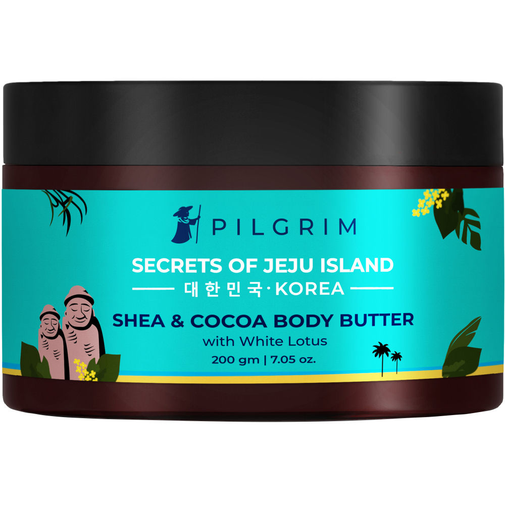 Pilgrim Ultra Hydrating Shea and Cocoa Body Butter with White Lotus