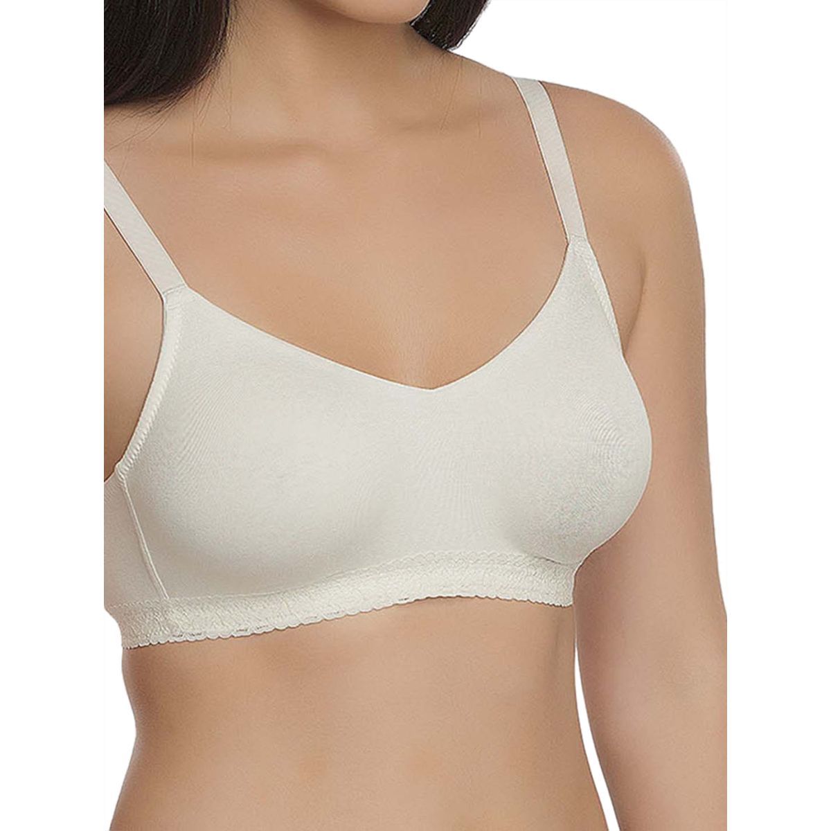 Inner Sense Organic Seamless Laced Bras Pack Of 3 White Buy Inner Sense Organic Seamless 