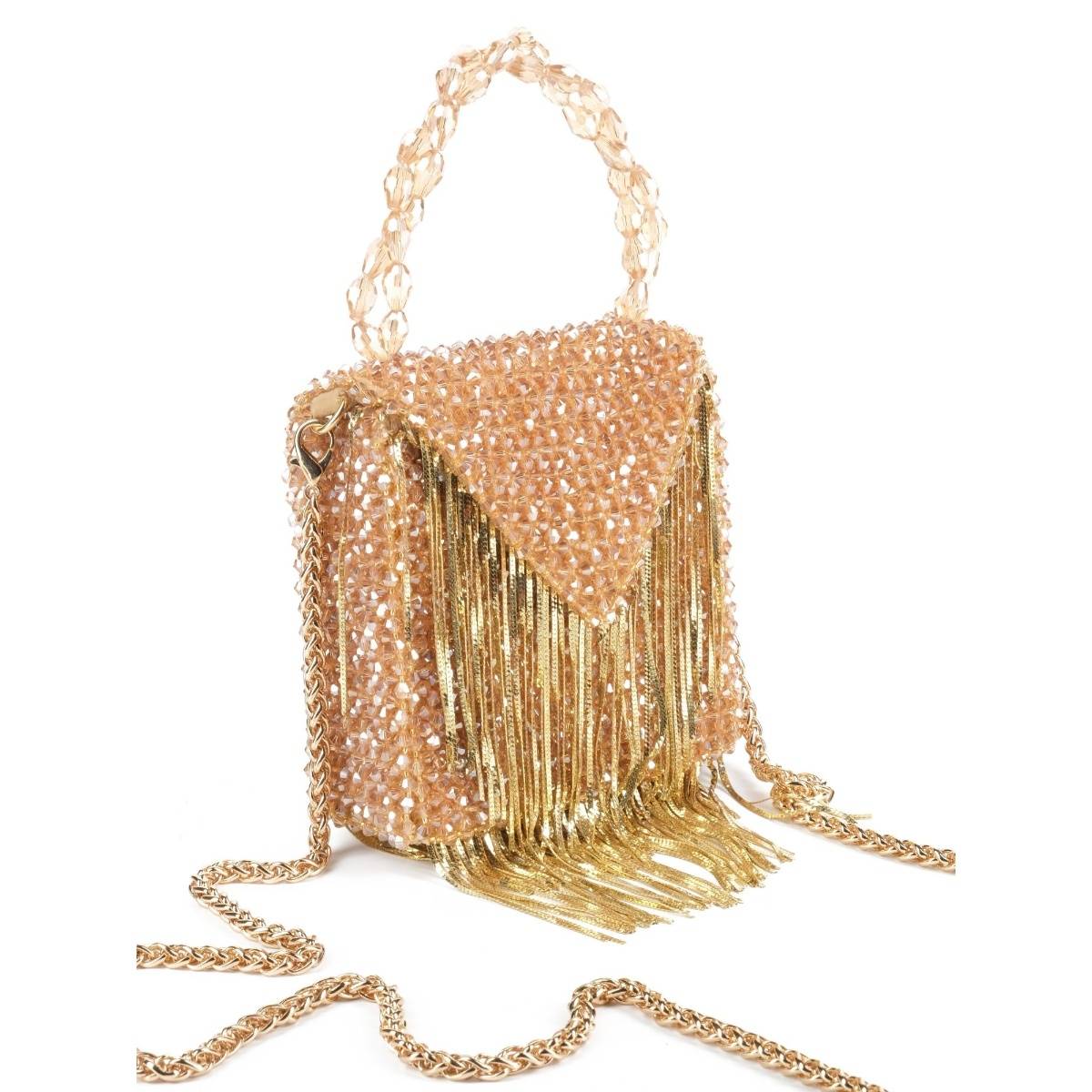 House Of Kosha Natali Golden Embellished Mini Handbag