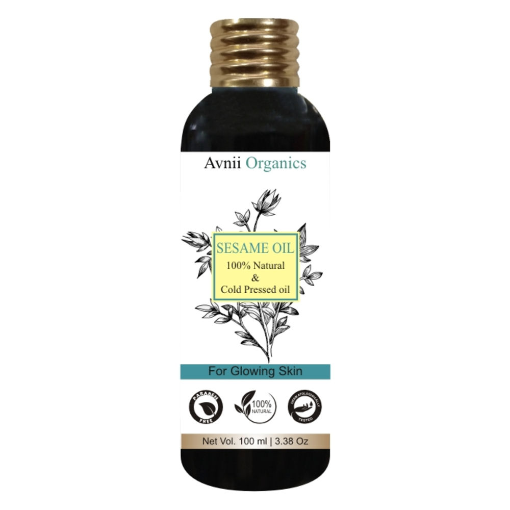 Avnii Organics Sesame Pure Cold Pressed Oil For Hair Body & Skin