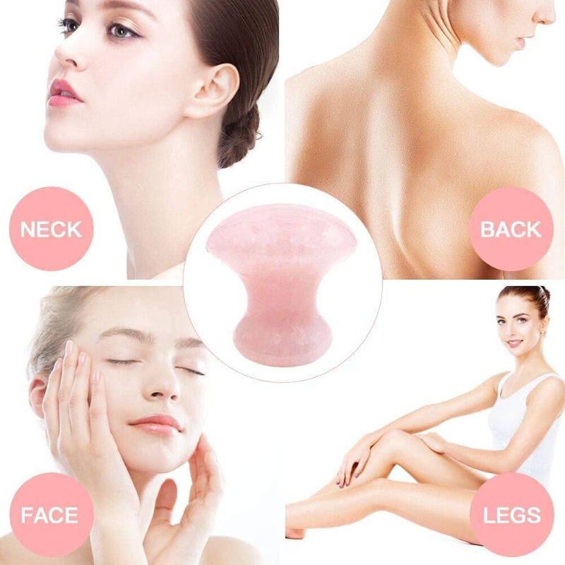 Getmecraft Rose Quartz Face Roller And Mushroom Gua Sha Facial Massage Tool Set Buy Getmecraft 2371